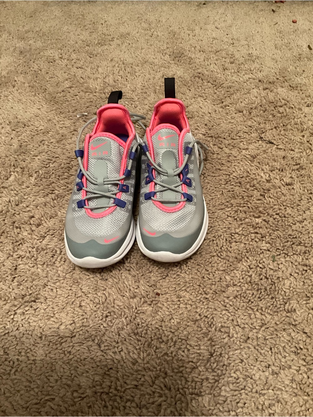 Nike Kids Gray Pink and Blue Athletic Sneakers